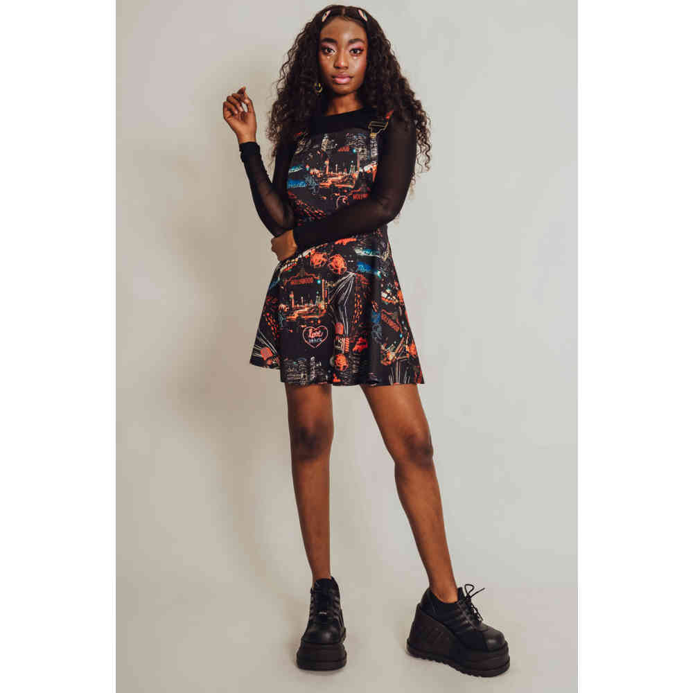 Jawbreaker - City Lights of Paradise Kurzes Kleid - Mehrfarben